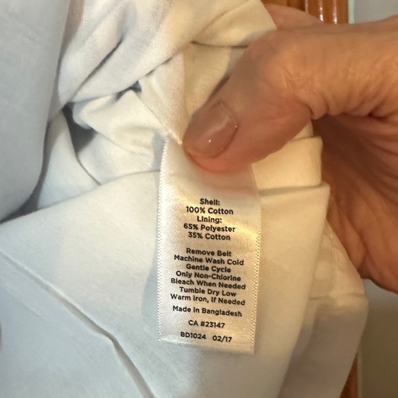 Talbots Blue and White Striped A-Line Skirt - Picture 5 of 5